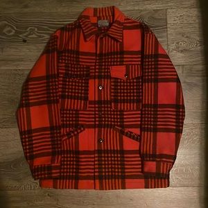 Pendleton Woolen Mills Vintage Red and Black Plaid Jacket Vintage